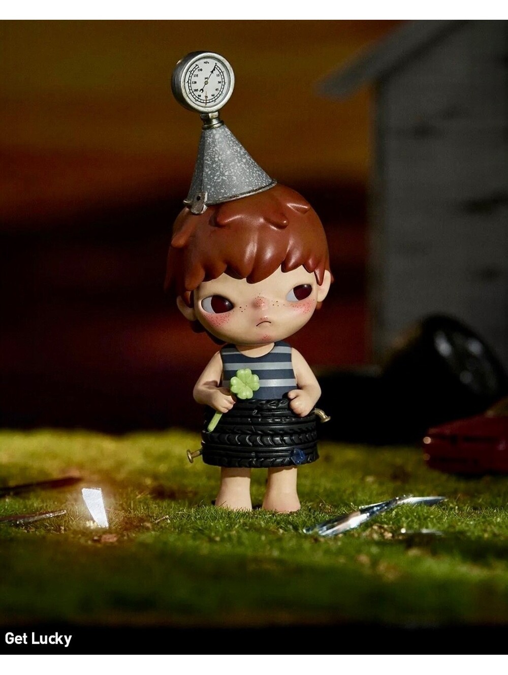 Pop Mart Hirono Echo Series Confirmed "Get Lucky" Box Figure Doll Gift Shamrock